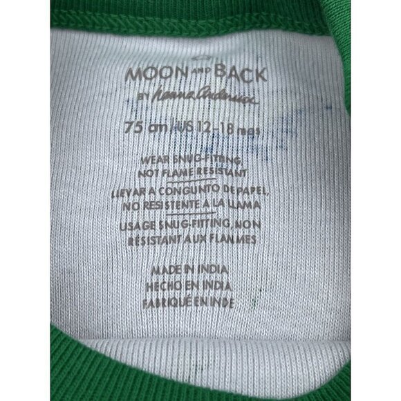 NEW 12-18 Months 75 HANNA ANDERSSON Moon and Back Dinosaurs 2pc Pajama S… - Picture 2 of 12